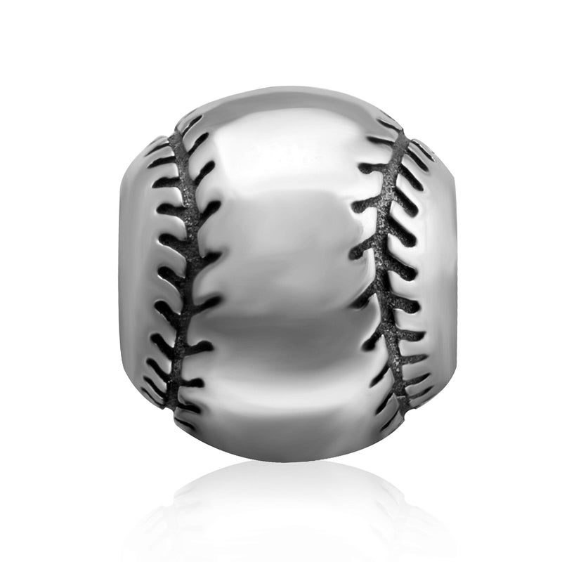 SOUKISS Love Ball Sports Charms 925 Sterling Silver Baseball Volleyball Beads Fits Pandora European Bracelet (Baseball) - Image 3